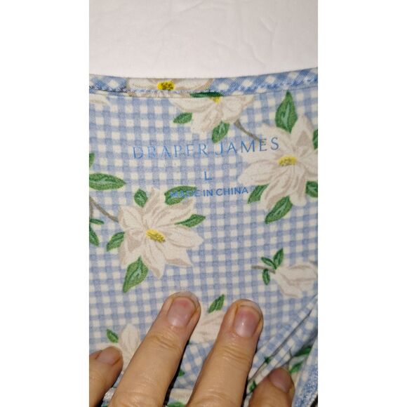 A Draper James Women's Sun Dress Summer Cottage Core Sleeveless Floral Size L - Picture 4 of 8